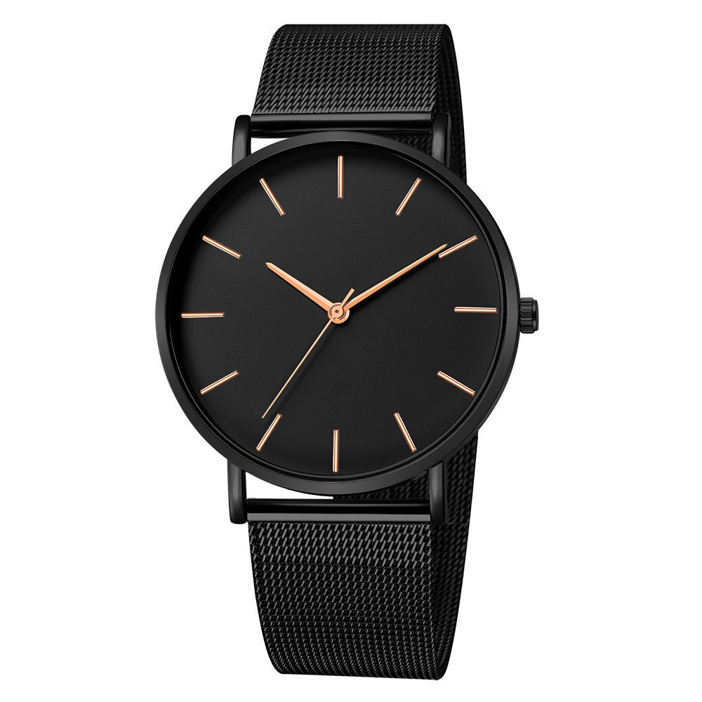 Scale Mesh Belt Quartz Men's Casual Quartz Watch