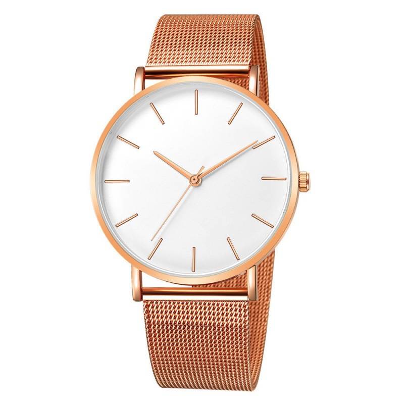 Wish New Popular Simple Business Mesh Belt  Quartz  Men's Watch