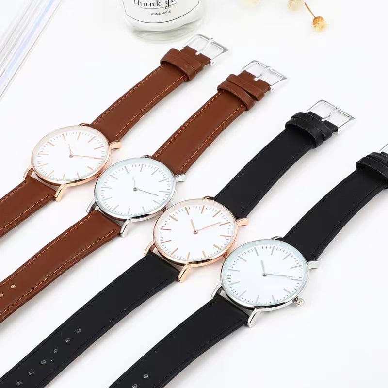 Simple Casual Scale Two-Hand Quartz Watch Classic Men's Watch