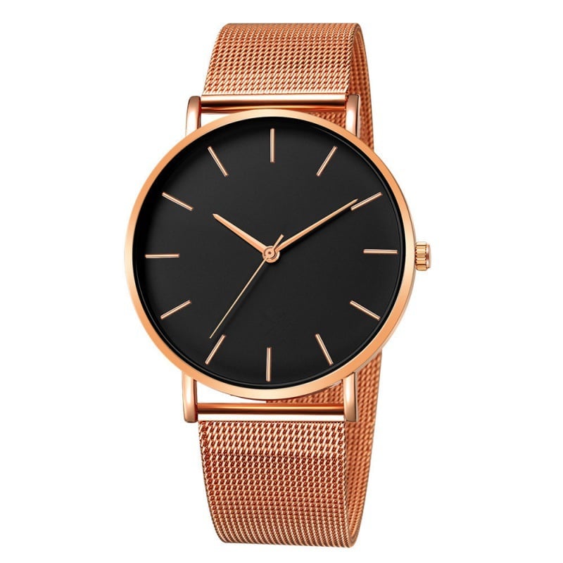 Wish New Popular Simple Business Mesh Belt  Quartz  Men's Watch