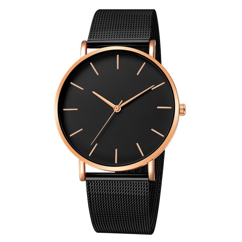 Wish New Popular Simple Business Mesh Belt  Quartz  Men's Watch