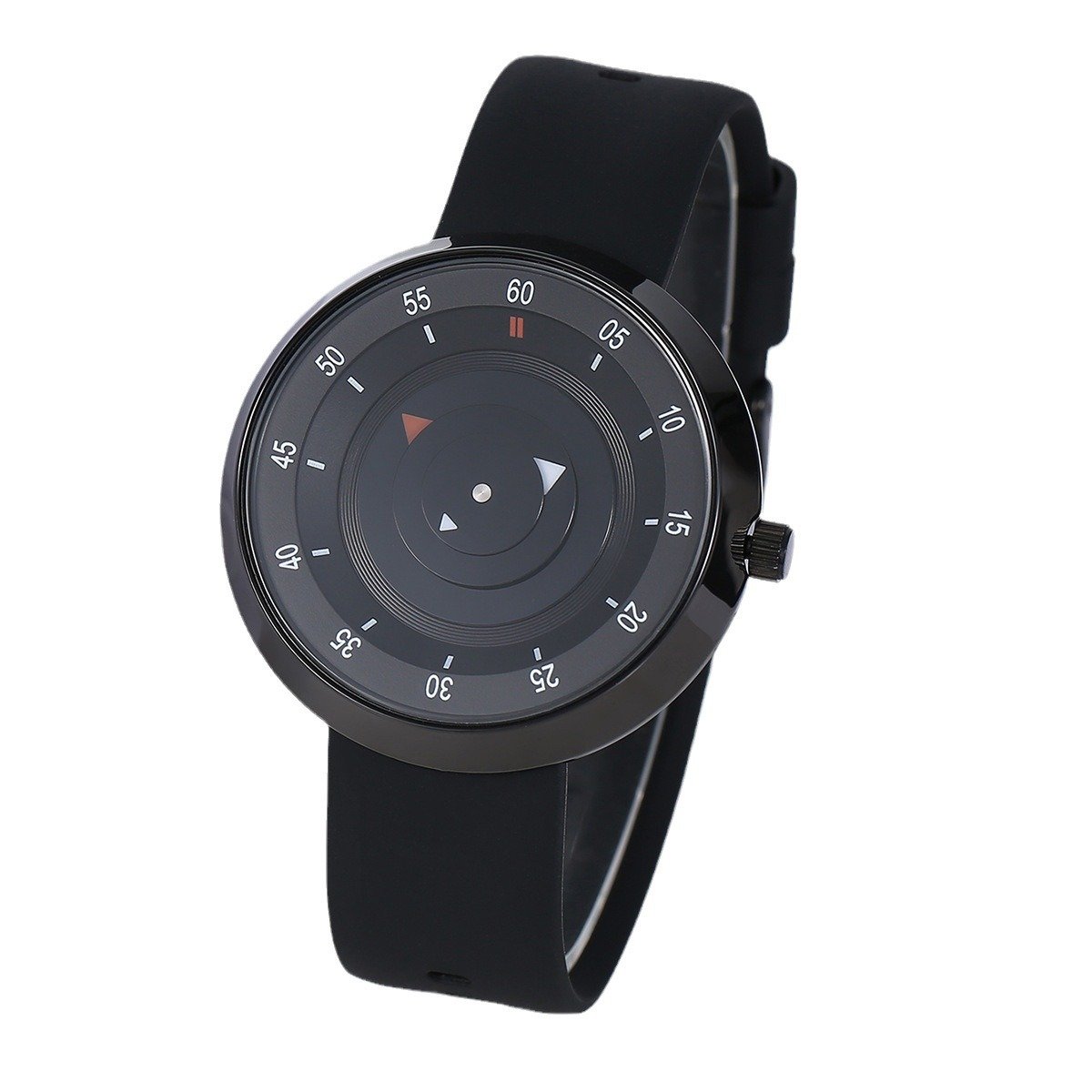 New Second Dial Quartz Waterproof New Concept Simple Design Without Pointer Watch