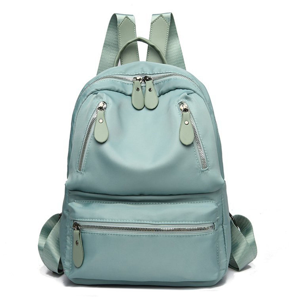 Plain Oxford Belt-Decorated Backpacks